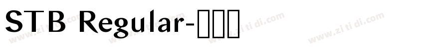 STB Regular字体转换